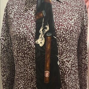 Black silk  Cigar Tie